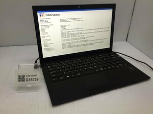 ジャンク/ VAIO VJP132 Intel Core i3-5005U メモリ4.1GB SSD128.03GB 【G18759】