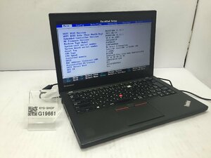 ジャンク/ LENOVO 20CLA1U2JP ThinkPad X250 Intel Core i3-5010U メモリ8.19GB HDD500.1GB 【G19661】