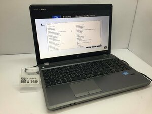 ジャンク/ HP ProBook 4540s Intel Core i3-3120M メモリ4.1GB HDD320.07GB 【G19789】