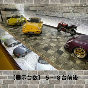 ☆1/18ガレージ・ジオラマＢＯＸ２階建タイプ B18a☆GT-R☆ショーケース☆コレクションケース☆ディスプレイケース☆収納☆ポルシェ☆の画像2