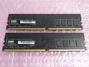 ■KLEVV DDR4 2666 8GB×2枚 16GB PC4-21300 デスクトップ メモリ SDRAM IM48GU88N26-GIIHA0