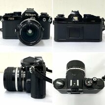 レンズセット◆ニコン Nikon◆FM2 本体 NIKKOR 28mm 1:2.8 フィルム 一眼レフ カメラ ボディ ストラップ/フィルター付 動作未確認_画像2