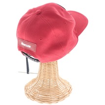 ■ MONCLER モンクレール ベースボールキャップ 帽子 ロゴ メンズ レッド コットン100 タグ付き_画像2