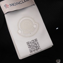 ■ MONCLER モンクレール ベースボールキャップ 帽子 ロゴ メンズ ブラック コットン100 タグ付き_画像6