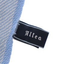 ■ Altea アルテア マフラー ストール イタリア製 メンズ レディース ライトブルー ウール100_画像8