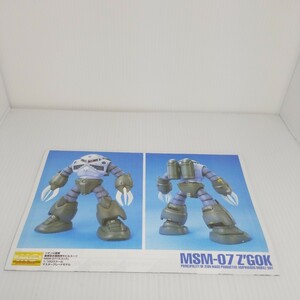  Y 2/18 MG 量産型ズゴック ガンダム プラモデル説明書 