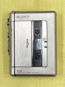 返品可　SONY カセットテープレコーダー TCM-450　　メンテナンス済み（整備品）