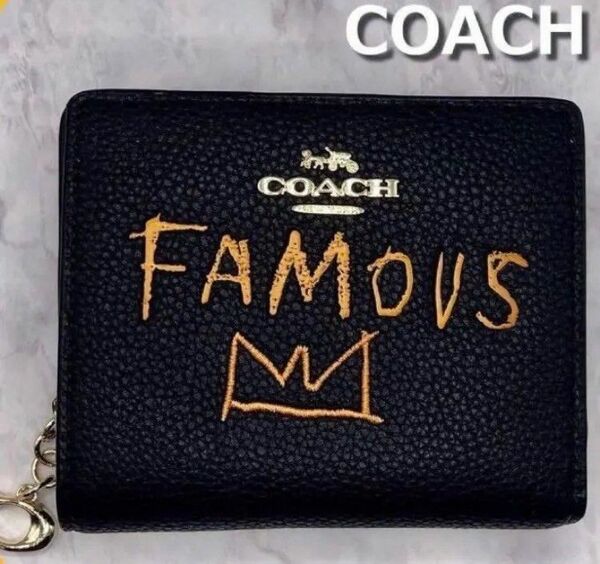 【新品・美品】COACH コーチ ミシェル・バスキア コラボ ブラックマルチ