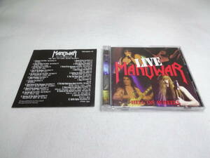 マノウォー/ヘル・オン・ウィールズ・ライヴ CD Manowar ２枚組 日本国内盤