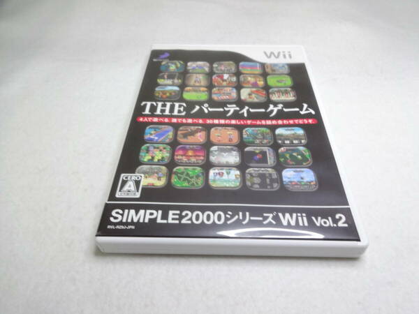 送料無料　Wiiソフト SIMPLE2000シリーズWii Vol.2 THE パーティゲーム NINTENDO 任天堂　ウィー D3PUBLISHER