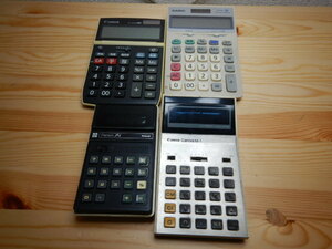  calculator 4 pcs various together / Junk etc. 