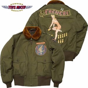 定価以下 トイズマッコイ TYPE B-10 CUSTOM JACKET NOSE ART "FRENESI" カスタム ジャケット ノーズ アート フレネシ サイズ40