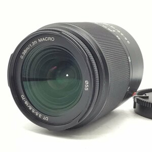 カメラ Sony DT 18-70mm f3.5-5.6 Macro 一眼レフ レンズ 現状品 [6885KC]