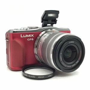 カメラ Panasonic Lumix GF6 / G VARIO 14-42mm f3.5-5.6 ASPH MEGA O.I.S ミラーレス一眼レフ セット品 ジャンク品 [1498HJ]