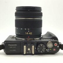 カメラ Panasonic Lumix DMC-GX1 / G VARIO 14-42mm f3.5-5.6 ASPH MEGA O.I.S ミラーレス一眼レフ セット品 現状品 [1496HJ]_画像5