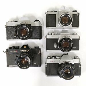 M42 Yashica TL Electro X / Mamiya MSX500 / Olympus FTL 他 MF一眼レフ 5点セット まとめ ●ジャンク品 [8442TMC]