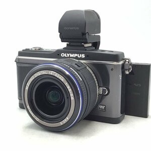 カメラ Olympus PEN E-P2 / VF-2 / M.Zuiko DIGITAL 14-42mm f3.5-5.6 ED ミラーレス一眼レフ セット品 ジャンク品 [1516HJ]