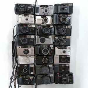 【通電・清掃OK】 Konica Olympus Canon , Nikon Pentax Minolta 他 コンパクトフィルム 24点セット まとめ ●ジャンク品 [8405TMC]
