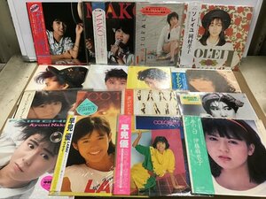 LP アイドル 邦楽 和モノ シティーポップ 他 レコード まとめ 帯付含 岡村孝子/早見優 他 40点セット [4076SH]