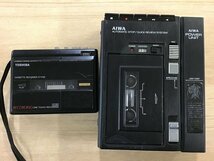 TOSHIBA AIWA KT-P28 TP-22 アイワ 東芝 カセットレコーダー カセットプレーヤー 2点セット◆ジャンク品 [3125JW]_画像1