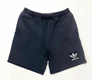 衝撃プライス！【アスリート待望モデル！】【adidas アディダス】スウェットハーフパンツ【サイズL】ネイビー ボトムス N-C19