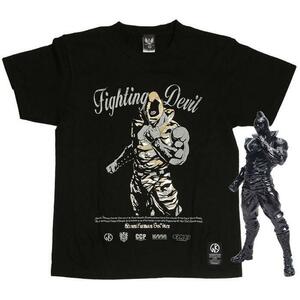 【即決／未使用品／ケースなし】CCP キン肉マン SOLDIER Tシャツ BLACK&GOLD(黒&金) フィギュアセット XLサイズ / キン肉アタル ソルジャー