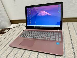 ★ピンク VAIO★ Win11 Office2021 Pentium 8GB 新品SSD512GB DVD USB3.0 Bluetooth HDMI テンキー Webカメラ タッチパネル液晶 年賀状