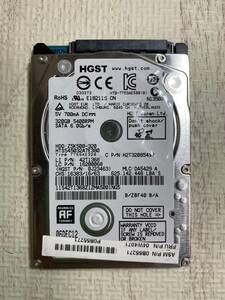 【状態:正常】HDD HGST HTS545032A7E380 320GB 2.5インチ 厚さ7mm