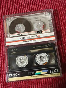 中古カセットテープ ☆TDK DENON 昭和レトロ