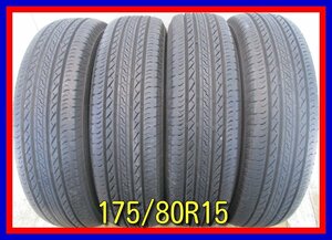 ■中古タイヤ■　175/80R15 90S BRIDGESTONE DUELER H/L 850 パジェロミニ テリオスキッド等 夏タイヤ オンロード 激安　送料無料　B277