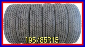 ■中古タイヤ■　195/85R15 113/111L LT 12PR YOKOHAMA ice GUARD iG91 トラック キャンター等 冬タイヤ スタッドレス　送料無料　B265