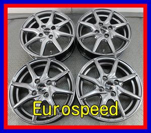 ■新品ホイール■　Eurospeed MID 14インチ 4.5J +45 4H 100 新品 未使用 ガンメタリック 軽 ラパン タント AW 激安 送料無料 D410