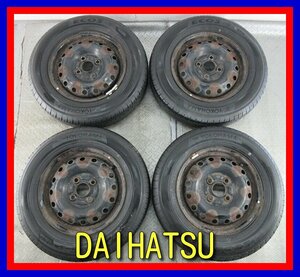 ■中古タイヤホイール■　DAIHATSU 純正 13インチ 4J +45 4H 100 YOKOHAMA ECOS BluEarth 145/80R13 75S 軽自動車 S 激安 送料無料 K120