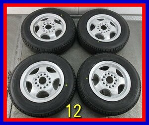 ■中古タイヤホイール■ 12インチ 4.5J +40 4H マルチ 100 110 114.3 BRIDGESTONE W300 145/80R12 80/78N LT ST 激安 送料無料 K67