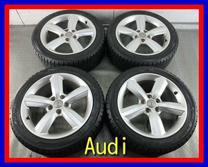 ■中古タイヤホイール■　AUDI 純正 17インチ 7.5J +56 5H 112 YOKOHAMA IG60 225/45R17 91Q ST 冬 激安 送料無料 K101