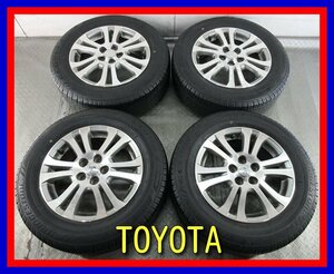 ■中古タイヤホイール■　TOYOTA アリオン 純正 15インチ 6J +45 5H 100 BRIDGESTONE NH100 195/65R15 91H 夏 S 激安 送料無料 K100