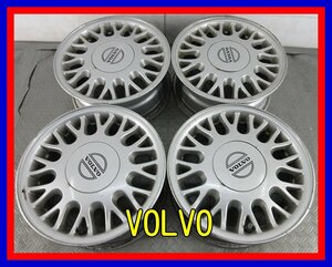 ■中古ホイール■　VOLVO 純正 15インチ 6.5J +43 4H 108 希少 レア シルバー 冬用 車検用 スタッドレス用 AW 激安 送料無料 D448