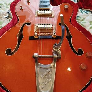 GRETSCH 6120-60 グレッチ ２００２年製造 寺田楽器 日本製 希少ホワイトケース付き 状態良好の画像3