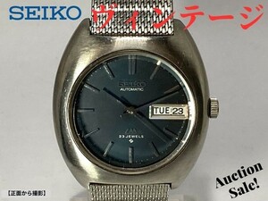 【可動品】SEIKO セイコー ロードマチック オートマチック 23石 文字盤色:紺色 自動巻 腕時計 5606-6000 ヴィンテージ