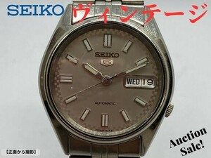 【可動品】SEIKO セイコーファイブ オートマチック 文字盤色:グレー 腕時計 7S26‐6000