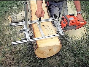 24インチ チェーンソー 製材機★60cm ミル 角材 製板 柱 アタッチメント林業 DIY