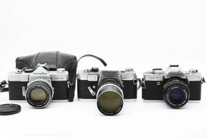 ★訳あり特上品★ ミノルタ MINOLTA SR-1s /SR-1 /X-7 + MC 55mm F1.7 /135mm F2.8 /50mm F1.7 ★3セットまとめ★ #0852 #221174 #0856