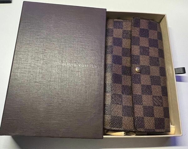 LOUISVUITTON 長財布 ポシェット・ポルト モネ カルト クレディ N61724 ダミエ 