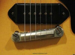 MojoAxe Compensated Wraparound Bridge for Vintage Gibson Les Paul Junior (AGED) 海外 即決