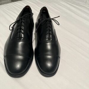 Allen Edmonds Park Avenue Mens Sz.8.5 D Black Cap Toe Leather Dress Oxfords 海外 即決