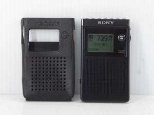 ★☆SONY イヤホン内蔵FM/AMポケットラジオ SRF-R356 動作品 オマケ新品電池付き☆★