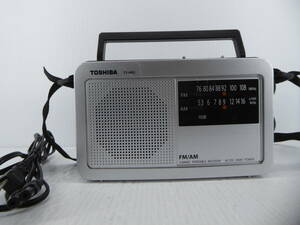 ★☆東芝 ワイドFM対応 FM/AMポータブルラジオ TY-HR2 動作品 ACコード付き☆★