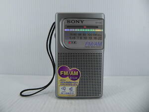 ★☆SONY ワイドFM対応 FM/AMコンパクトラジオ ICF-P20 動作品 オマケ新品電池付き☆★