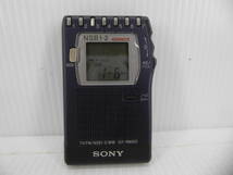 ★☆SONY ワイドFM対応 FM/NSB/MWポケットラジオ ICF-RN900 日本製 難あり動作品 オマケ新品電池付き☆★_画像1