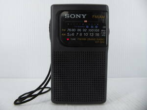 ★☆SONY ワイドFM対応 FM/AMコンパクトラジオ ICF-S10 動作品 オマケ新品電池付き☆★